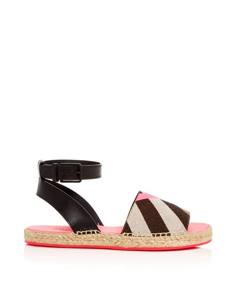 burberry espadrilles bright pink|burberry sandals outlet.